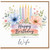 Wife Happy Birthday Card, Floral Watercolour Birthday Card