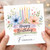Fiancee Birthday Card, Happy Birthday Floral Candle Card