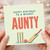 Aunty Birthday Card, Happy Birthday To A Wicket Aunty Cricket Card