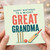 Great Grandma Birthday Card, Cricket Themed Happy Birthday Card for Grandma