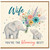Wife Greeting Card, You're the Blooming Best Elephant and Flowers Card