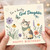 God Daughter Birthday Card, Cute Cat and Floral Happy Birthday Card