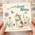 Great Niece Happy Birthday Card, Cute Cat and Floral Birthday Card