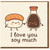 I Love You Soy Much Cute Sushi & Soy Sauce Pun Card - Funny Love, Anniversary or Valentine’s Day Card for Partner, Boyfriend, Girlfriend, Husband or Wife
