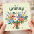 Granny Birthday Card, To a Granny Floral Bouquet Greeting Card