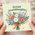 Great Granddaughter Card, Floral Card for Great Granddaughter