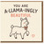 You Are A-llama-ingly Beautiful Llama Pun Greeting Card - Cute Love & Anniversary Card, Sweet Animal Design