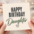 Daughter Birthday Card, Happy Birthday Daughter Card