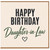 Daughter - in - law Birthday Card, Happy Birthday Daughter - in - Law Card