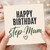 Step Mum Birthday Card, Happy Birthday Step Mum Card