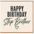 Step Brother Happy Birthday Card