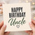 Uncle Happy Birthday Card