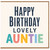 Auntie Birthday Card, Happy Birthday Lovely Auntie Card