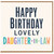 Daughter - in - Law Birthday Card, Happy Birthday Lovely Daughter - in - Law