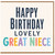 Great Niece Birthday Card