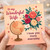 To My Wonderful Wife Card - I Love You More Everyday - Romantic Anniversary & Valentine’s Day Card, Floral Roses and Globe Design - Love Greeting for Wife with Envelope