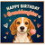 Granddaughter Birthday Card, Cute Beagle Puppy Happy Birthday Card
