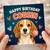 Cousin Birthday Card, Cute Beagle with Tulip and Hearts