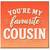 Cousin Card, You're My Favourite Cousin Card