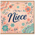To My Niece Greeting Card, Floral Card for Niece