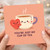 You're Just My Cup of Tea Card - Cute Pun Love & Anniversary Card for Valentine's Day, Partner, Boyfriend or Girlfriend - Kawaii Tea Cup and Heart Design