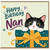 Nan Birthday Card, Cute Cat in Gift Box Design