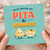 We Go Together Like Pita & Hummus Cute Pun Love/Anniversary Card - Funny Food Couple Greeting Card with Adorable Pita and Hummus Characters