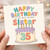 35th Birthday Card for Sister, Happy Birthday to the Most Awesome Sister Cake Design