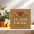 I'm Here For You Heart Kraft Sympathy Card - Thinking of You Support, Floral Design, Square Greeting Card, 145mm x 145mm, Includes Kraft Envelope