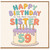 59th Birthday Card for Sister, Happy Birthday to the Most Awesome Sister Cake Card