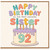 92nd Birthday Card for Sister, Happy Birthday to the Most Awesome Sister
