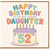 52nd Birthday Card for Daughter, Happy Birthday to the Most Awesome Daughter Cake Design