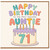 71st Birthday Card for Auntie, Happy Birthday to the Most Awesome Auntie