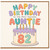 Auntie 82nd Birthday Card, Happy Birthday to the Most Awesome Auntie Card