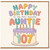 107th Birthday Card for Auntie, Happy Birthday to the Most Awesome Auntie