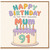 91st Birthday Card for Mum, Happy Birthday to the Most Awesome Mum Card