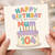 Mum 104th Birthday Card - Happy Birthday to the Most Awesome Mum Cake Design