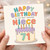71st Birthday Card for Niece, Happy Birthday To The Most Awesome Niece Card