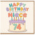 74th Birthday Card for Niece, Happy Birthday to the Most Awesome Niece