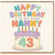 Nanny 43rd Birthday Card, Happy Birthday to the Most Awesome Nanny Card