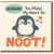 Husband Penguin Noot Greeting Card - Cute Love Anniversary Card for Husband - You Make My Heart Go Noot - Valentine’s Day or Anniversary