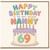 Nanny 69th Birthday Card, Happy Birthday to the Most Awesome Nanny