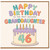 46th Birthday Card for Granddaughter, Happy Birthday to the Most Awesome Granddaughter Card