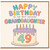 49th Birthday Card for Granddaughter - Happy Birthday To The Most Awesome Granddaughter