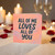 All of Me Loves All of You Romantic Greeting Card - Love/Anniversary Card for Partner, Husband, Wife, Boyfriend or Girlfriend - Peach Brush Background