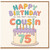 Cousin 75th Birthday Card, Happy Birthday to the Most Awesome Cousin Cake Design