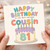 81st Birthday Card for Cousin, Happy Birthday to the Most Awesome Cousin
