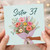 Sister 37th Birthday Card, Floral Bouquet Design