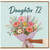 Daughter 72nd Birthday Card, Floral Bouquet Greeting Card