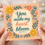 You Make My Heart Bloom Card - Romantic Floral Love/Anniversary Greeting Card for Partner, Boyfriend, Girlfriend, Husband or Wife